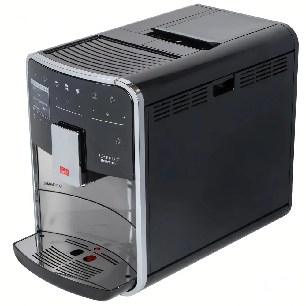 Melitta Caffeo F 840-100 серебристый/черный, ракурс 2