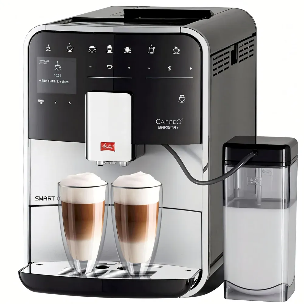 Melitta Caffeo F 840-100 серебристый/черный, ракурс 4